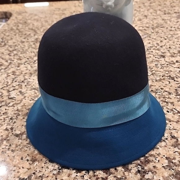 Lucky Brand 100% wool teal and black hat size small - Picture 5 of 5